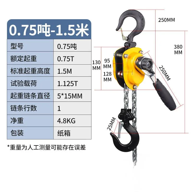 手扳葫芦 0.75T HSH-0.75